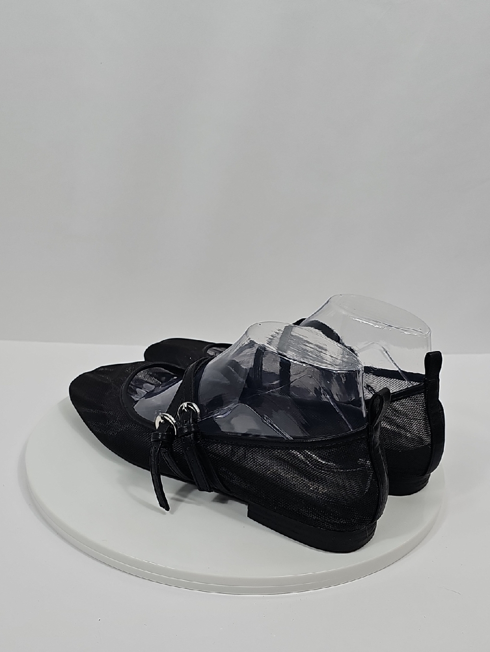 NWOT Abound Galantis Mesh Mary Jane Flats Double-Strap Buckle Shoes Black 8.5 - Picture 9 of 15